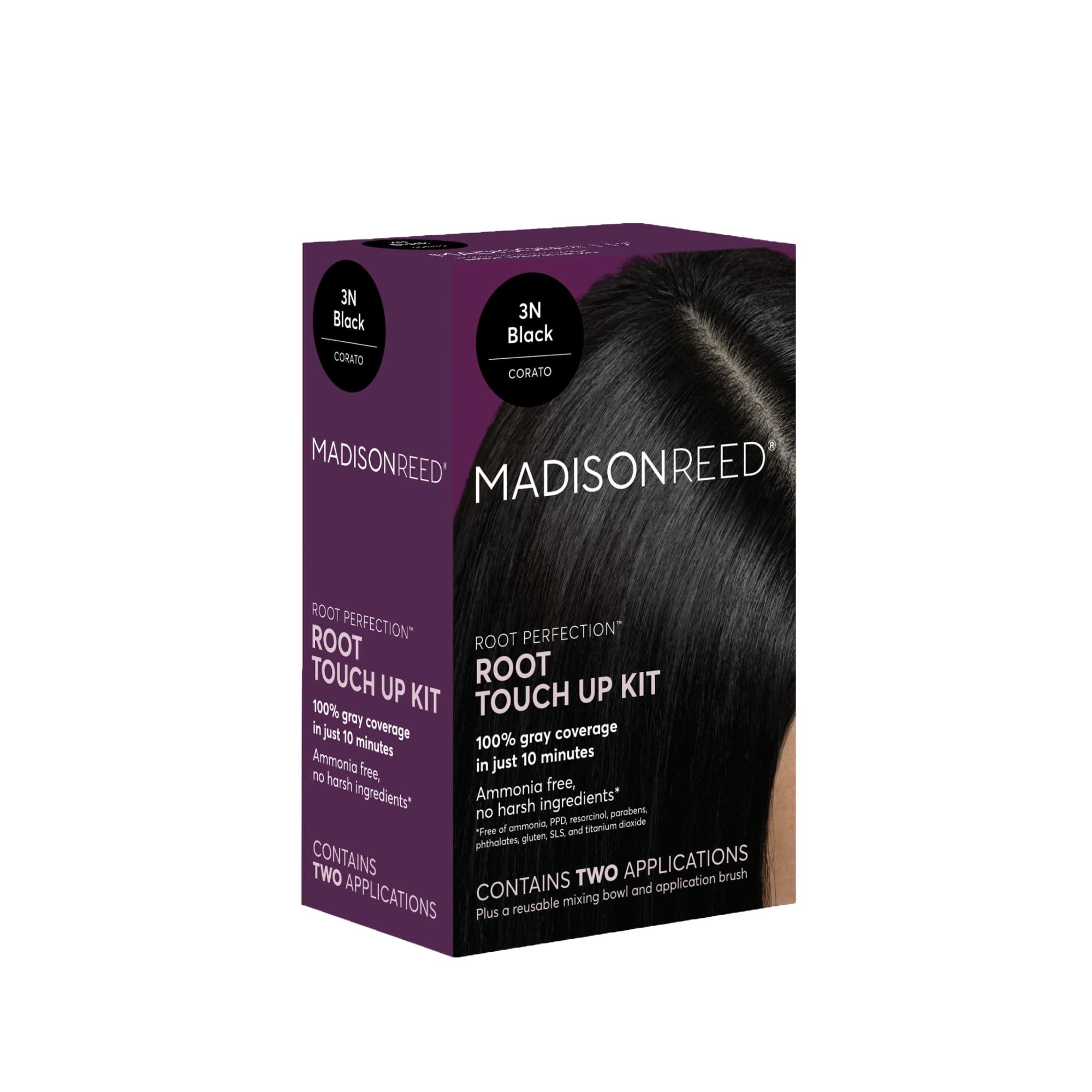 Madison Reed Madison Reed Root Perfection Permanent Root Touch Up, Black 3N Corato, 10 Minutes for 100% Gray Root Coverage, Ammonia-Free Hair Dye, Two Applications
