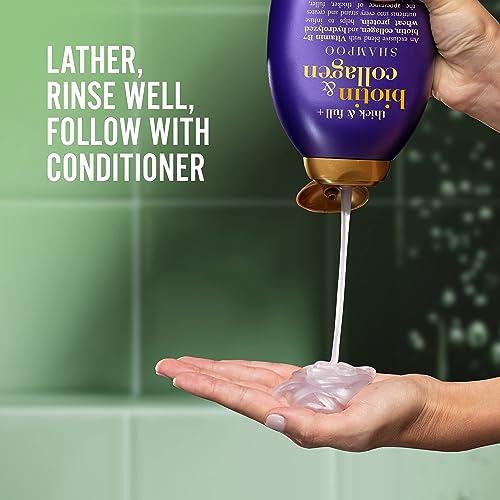 OGX OGX Thick & Full + Biotin & Collagen Shampoo & Conditioner Set, (packaging may vary), Purple, 13 Fl Oz (Pack of 2)