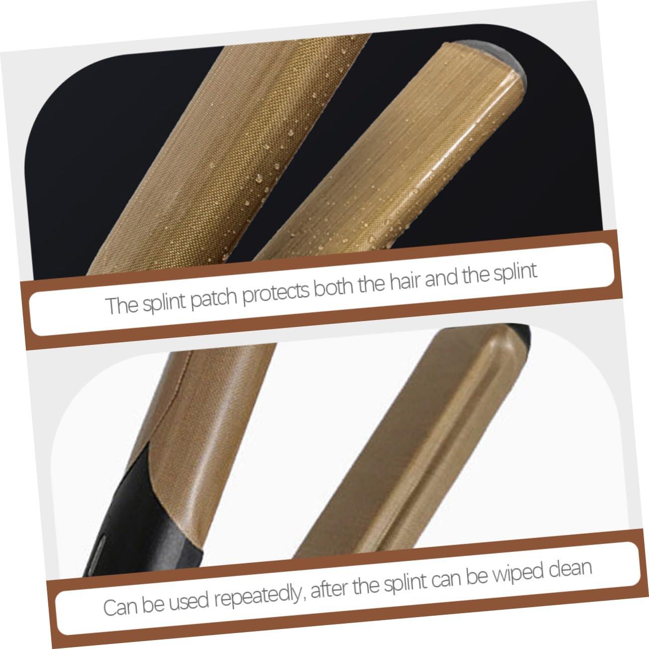 PAMINGONO PAMINGONO Curling Wand Adhesive Sticker 20 Pcs Hair Straightener Insulation Decal High Temp Sticker for Perm Stick