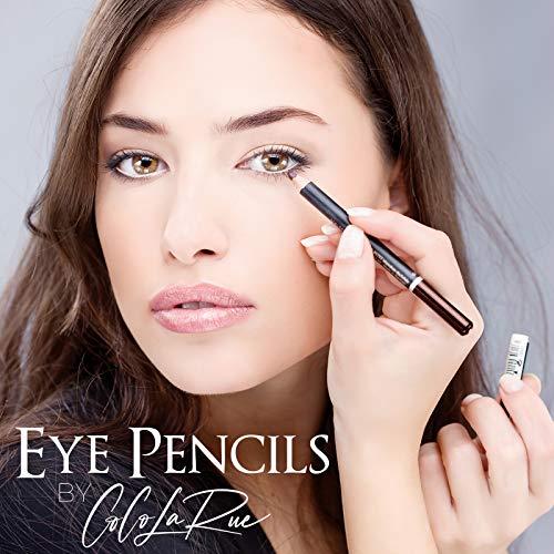 coco larue CoCo La Rue Eyebrow Pencil Eyeliner Waterproof Smooth Smudge Proof Pen Eye Pencils Intense Pigment Eye Liners for Women Affordable Makeup Eye Pencil (Black)