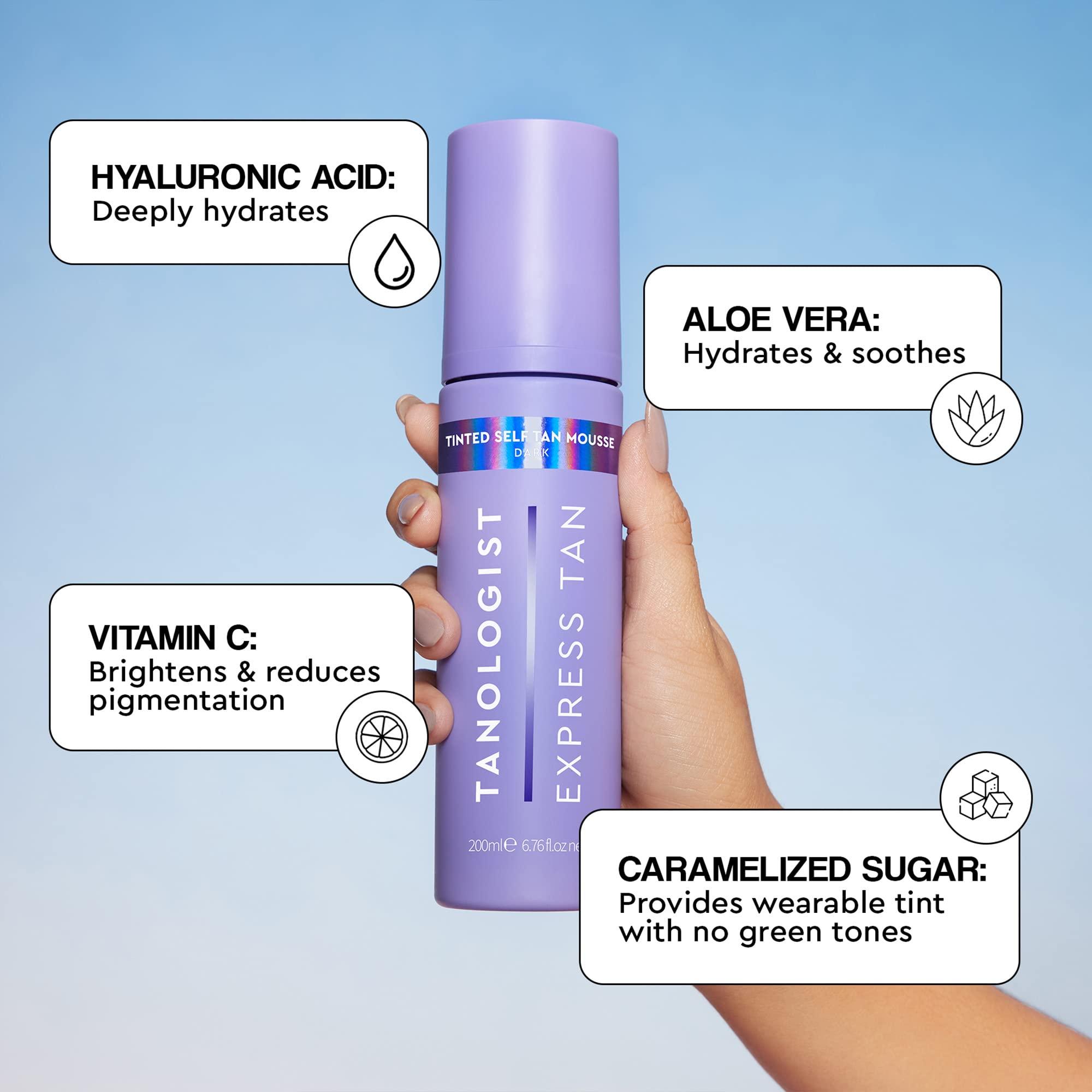 Tanologist Tanologist Tinted Self Tan Mousse- Dark, 6.76 fl. oz/200 ml Bottle