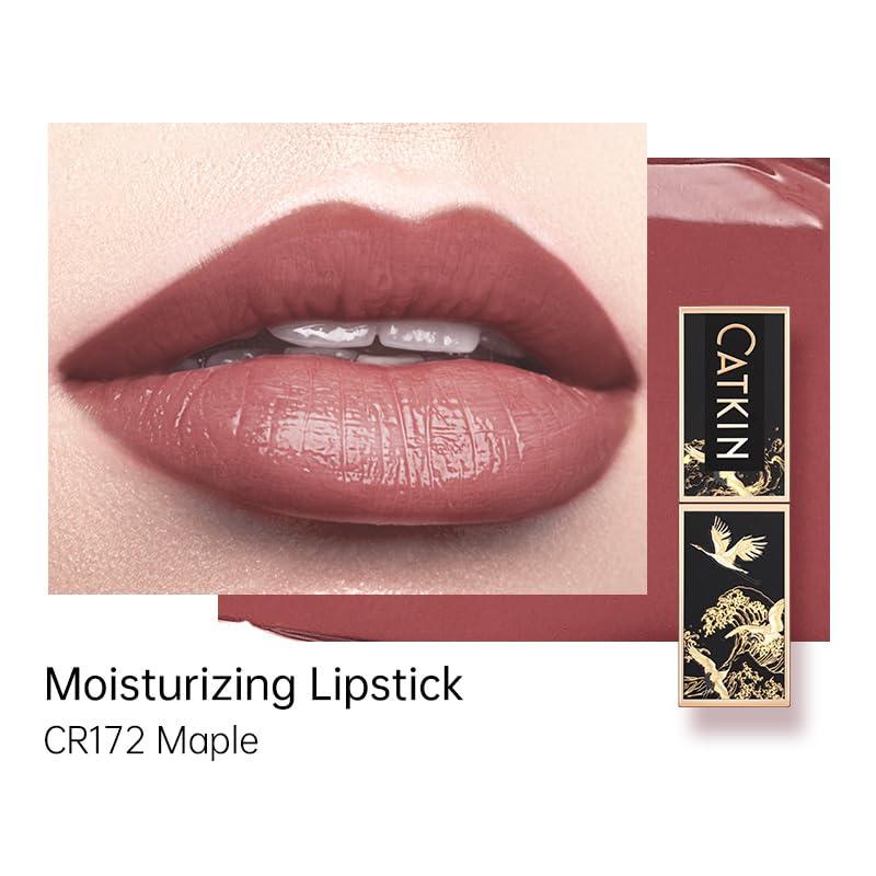Catkin Catkin Moist Lipstick Hydrating High Impact Color Infused with Vitamin E and Avocado Oil Smooth Soft Texture Long Lasting Glow Finish 172
