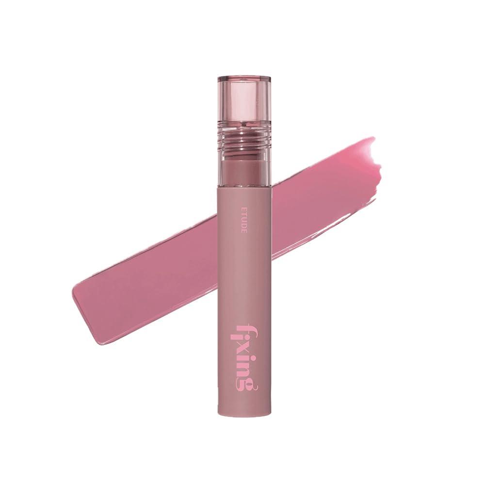 ETUDE ETUDE Fixing Tint #18 Cool Pink on Top | Long Lasting High Pigmented Liquid Lipstick | Waterproof Lightweight Matte Finish Lip Stain | Full Coverage | Korean Makeup, Kbeauty, Perfect for Gift