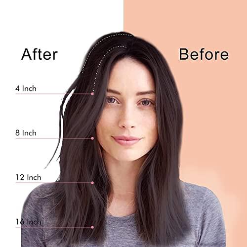 REECHO REECHO 2 pack 4 inch Short Thick Hairpieces Adding Extra Hair Volume Clip in Hair Extensions Hair Topper for Thinning Hair Women Color Golden Blonde with Highlights