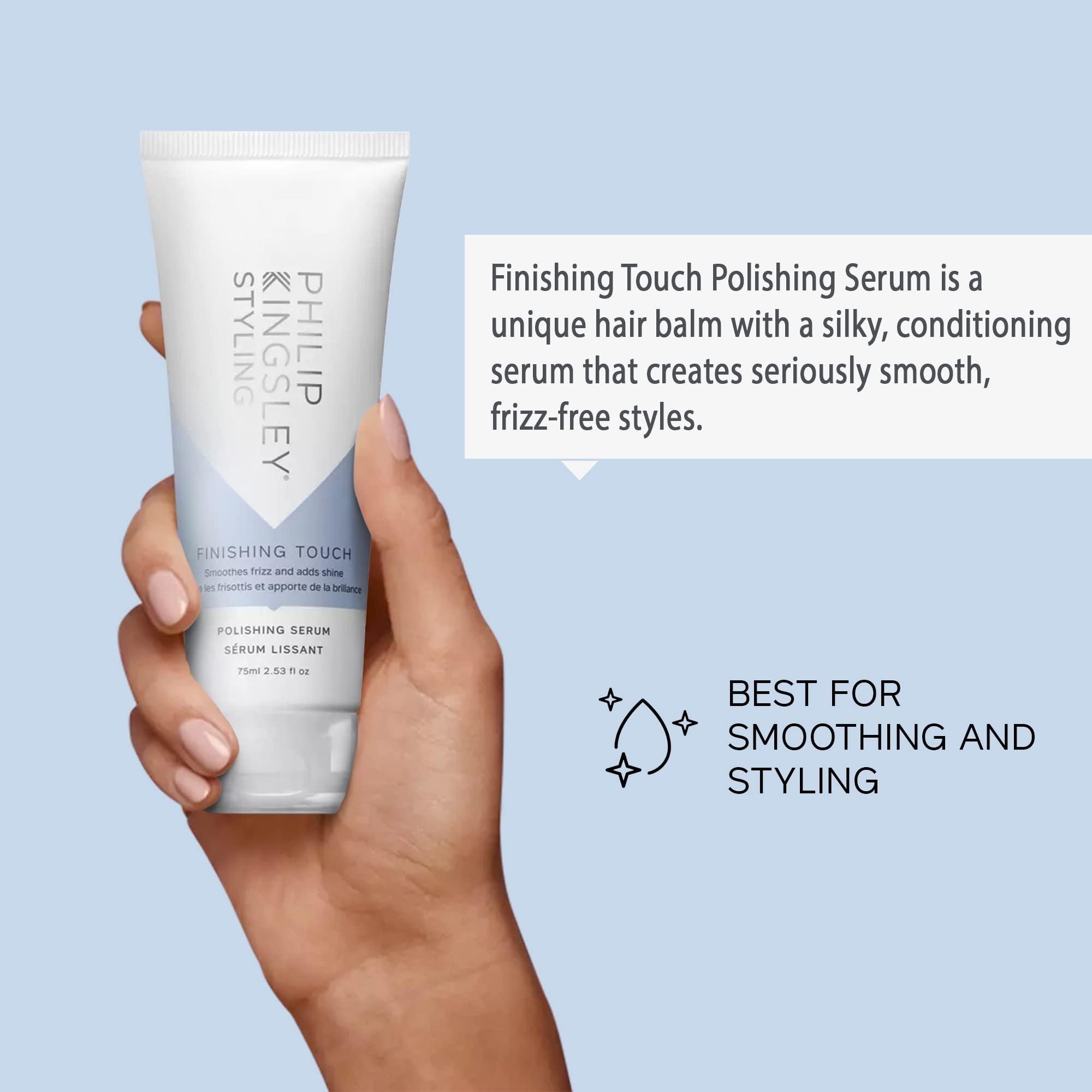 PHILIP KINGSLEY PHILIP KINGSLEY | Finishing Touch Polishing Serum Hair Balm | Conditioning, Anti-Frizz,Smoothing, Styling Product | Controls Frizz and Adds Shine | 2.53oz