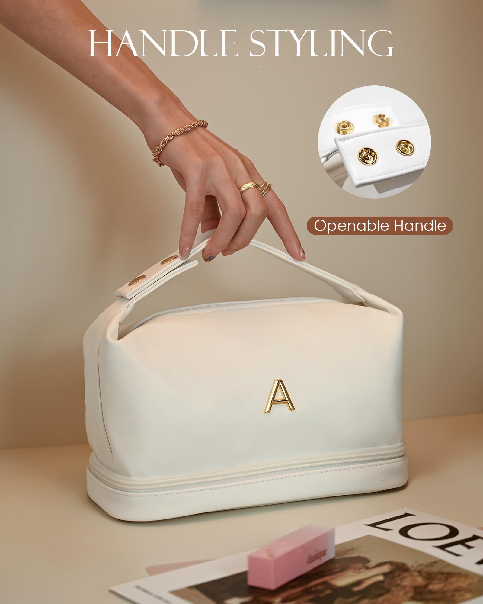 Vogewood Vogewood Initial Large Makeup Bag + Personalized Cosmetic Bag