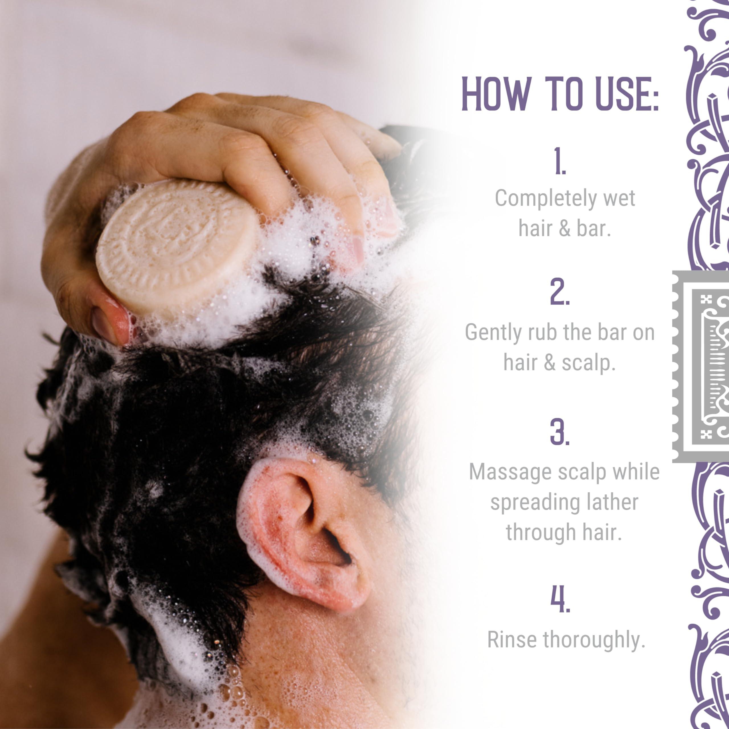 Viori Hamish & Co. Shampoo Bar - Charred Patchouli - Shampoo for Men - Handcrafted with Scottish Islay and Whiskey Infused - Made from Natural Ingredients - Sulfate, Paraben, Cruelty, and Plastic-Free