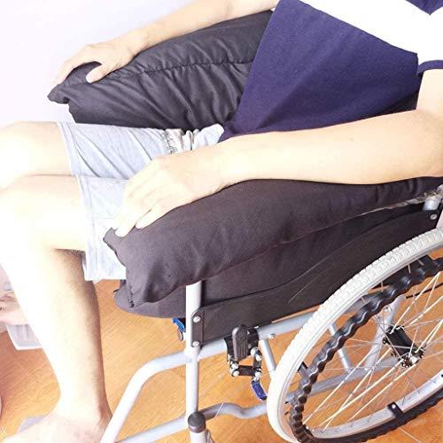 QMZDXH QMZDXH Integrated Wheelchair Cushion with Back Support, Pressure Reducing Wheel Chair Cushion, Washable, Polyester/Cotton Surface Wheelchair Cover Accessories (Black)