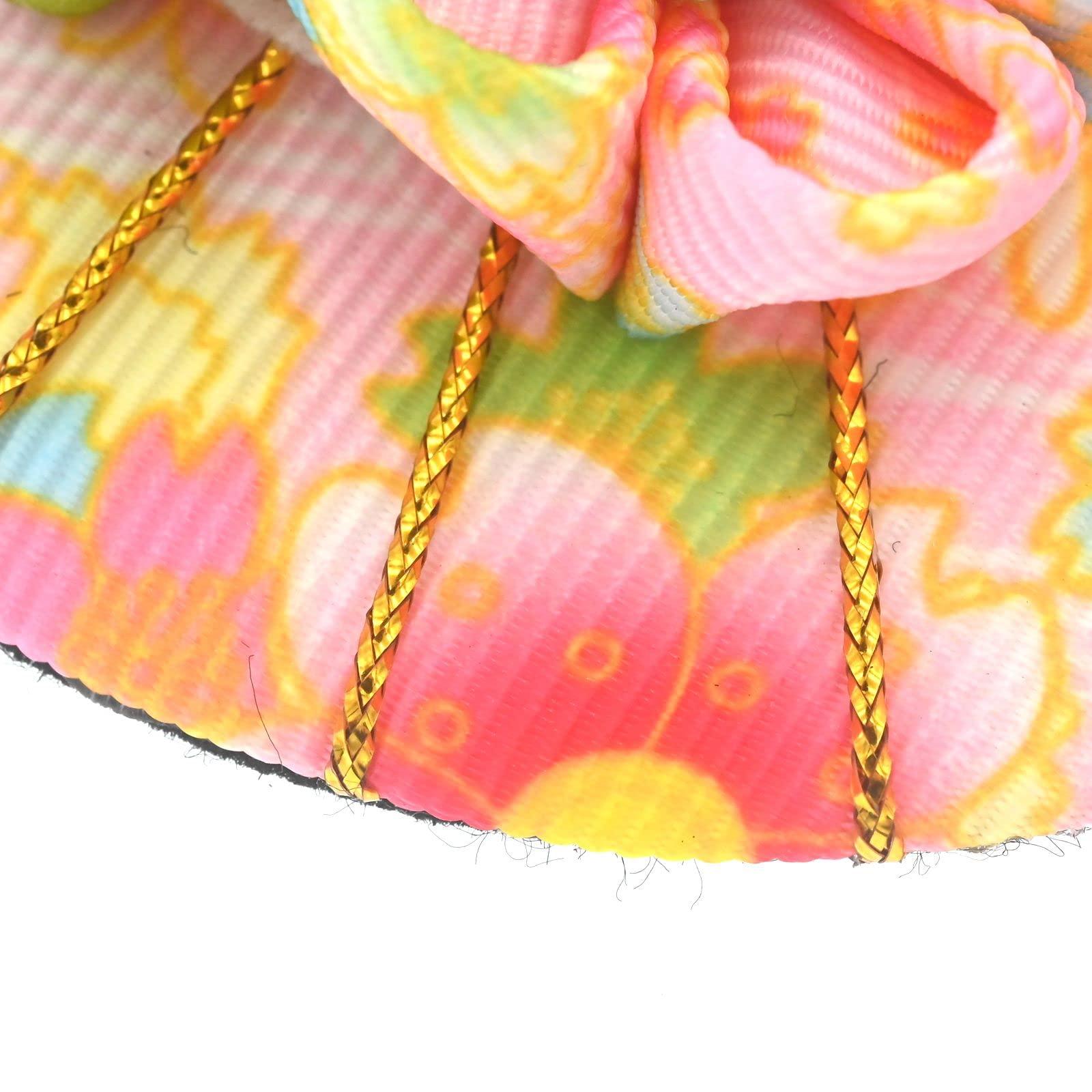 MIAO WU Japanese Hair Clips Kimono Flower HairPin, Women Girls Kimono Hanfu Rabbit Hair Accessories Kanzashi Flower Hair Tie Band Clip Gift (Pink)