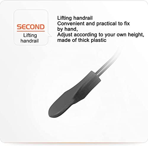 SOVORM Rolling Stools Stool on Wheels Chair Height of Adjustable Rolling Stools Pu Leather Beauty Salon Round Stool, Height Adjustable Hydraulic Rolling Rolling Stool (Blue) The New