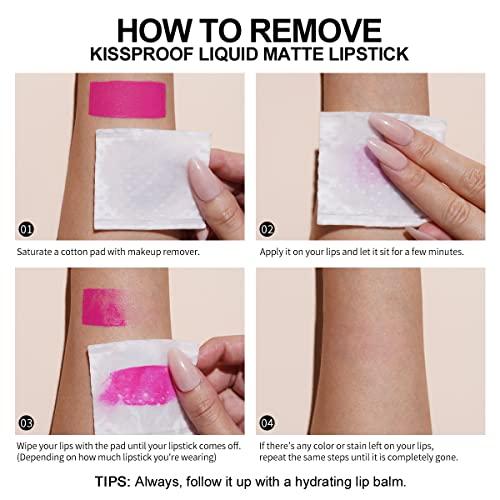 Oulac Oulac Black Lipstick for Women Halloween Makeup Matte Lipsticks, Highly Pigmented Color Lip Stain with Creamy Formula, Long Lasting, Waterproof, Vitamin E, Vegan, Cruelty-Free, M23