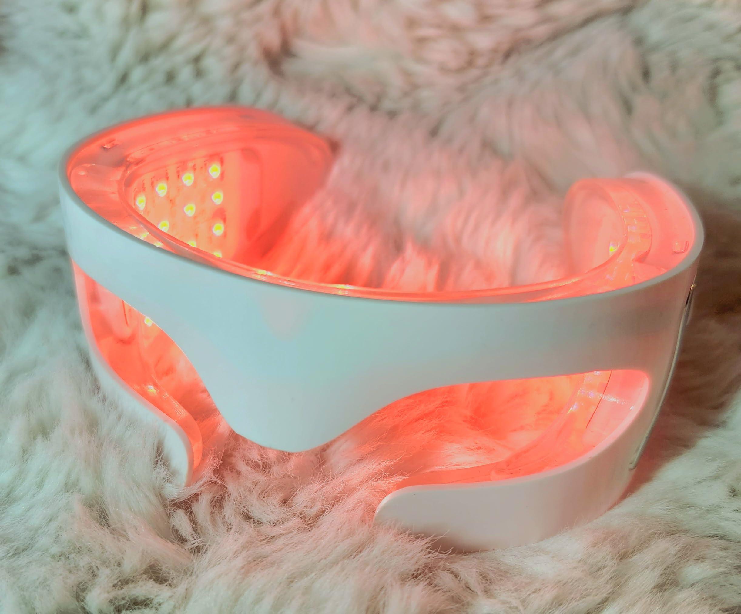 Embrace Kincare LED Red Light Therapy Eye Mask, 3 Modes with Vibration for Anti-Aging & Dark Circles
