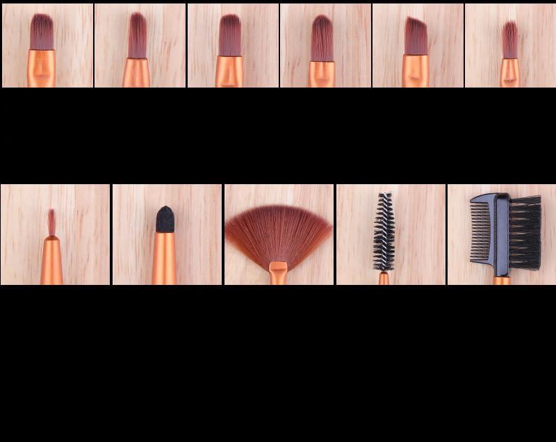 Taolivingmart Makeup Brush Set 24 Piece Professional with Portable Storage Bag, Wood Grain Texture, Soft and Durable Perfect for Travel and On-The-Go Touch Ups (Pink)