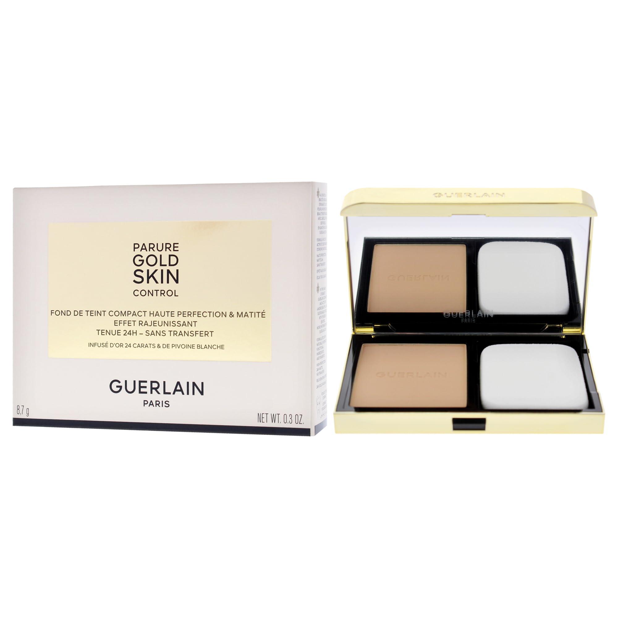Guerlain Parure Gold Skin Control Matte Compact Foundation - 3N Medium Skin with Neutral Beige Undertones by Guerlain for Women - 0.3 oz Foundation