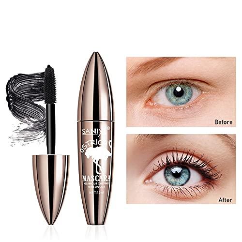Daveitl Large Brush Mascara, Waterproof Long Lasting Mascara Eyelash Extension Styling Thicker, Voluminous Eyelashes Smudge-Proof, Lengthening Non Clumping & Easy to Remove, Mascara Cream Makeup