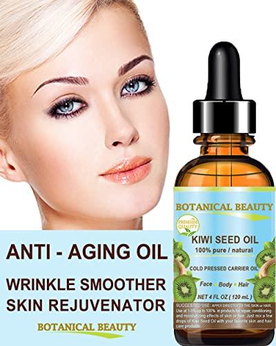 CHATEAU COSMETICS BOTANICAL BEAUTY KIWI SEED OIL. 100% Pure Natural Undiluted Virgin Cold Pressed Carrier Oil. 2 Fl.oz.- 60 ml for Face, Skin, Body, Hair, Nail Care. by Botanical Beauty