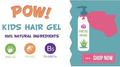 Little Roseberry Hair Gel for Kids | Light Hold | Chemical Free | Made with Organic Aloe Vera and Vitamins | Safe on Babies, Toddlers, Men and Women | Always Paraben, Sulfate & Fragrance Free | Made in USA (1 Unit)