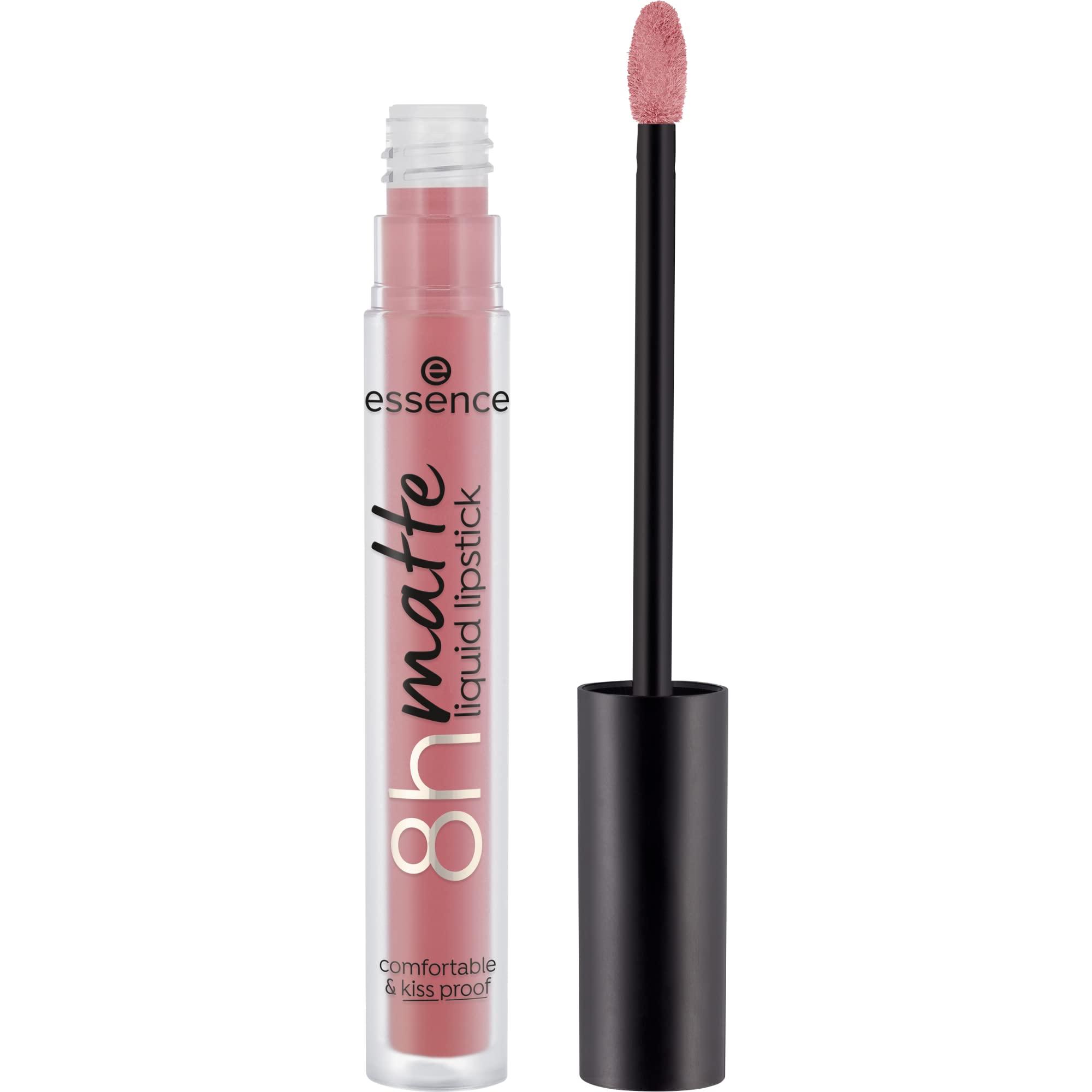 essence cosmetics essence | 8h Matte Liquid Lipstick | Highly Pigmented with Smudge-proof Matte Finish | Vegan & Cruelty Free (Rosy Nude)
