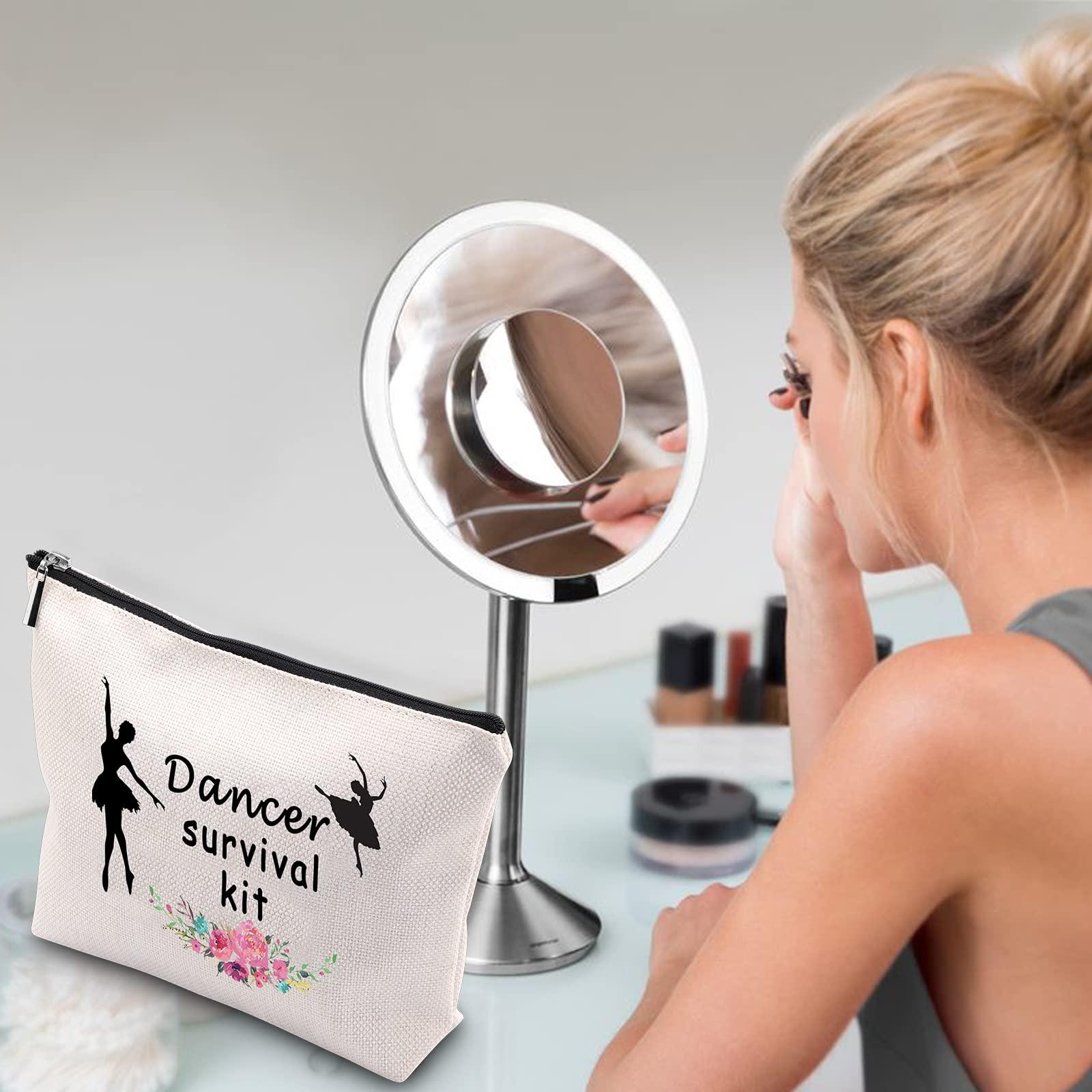 WCGXKO WCGXKO Dancer Survival Kit Dancer Gift Zipper Pouch Makeup Bag for Dance Instructor Dance Recitals and Dance Teams (Dancer Survival)