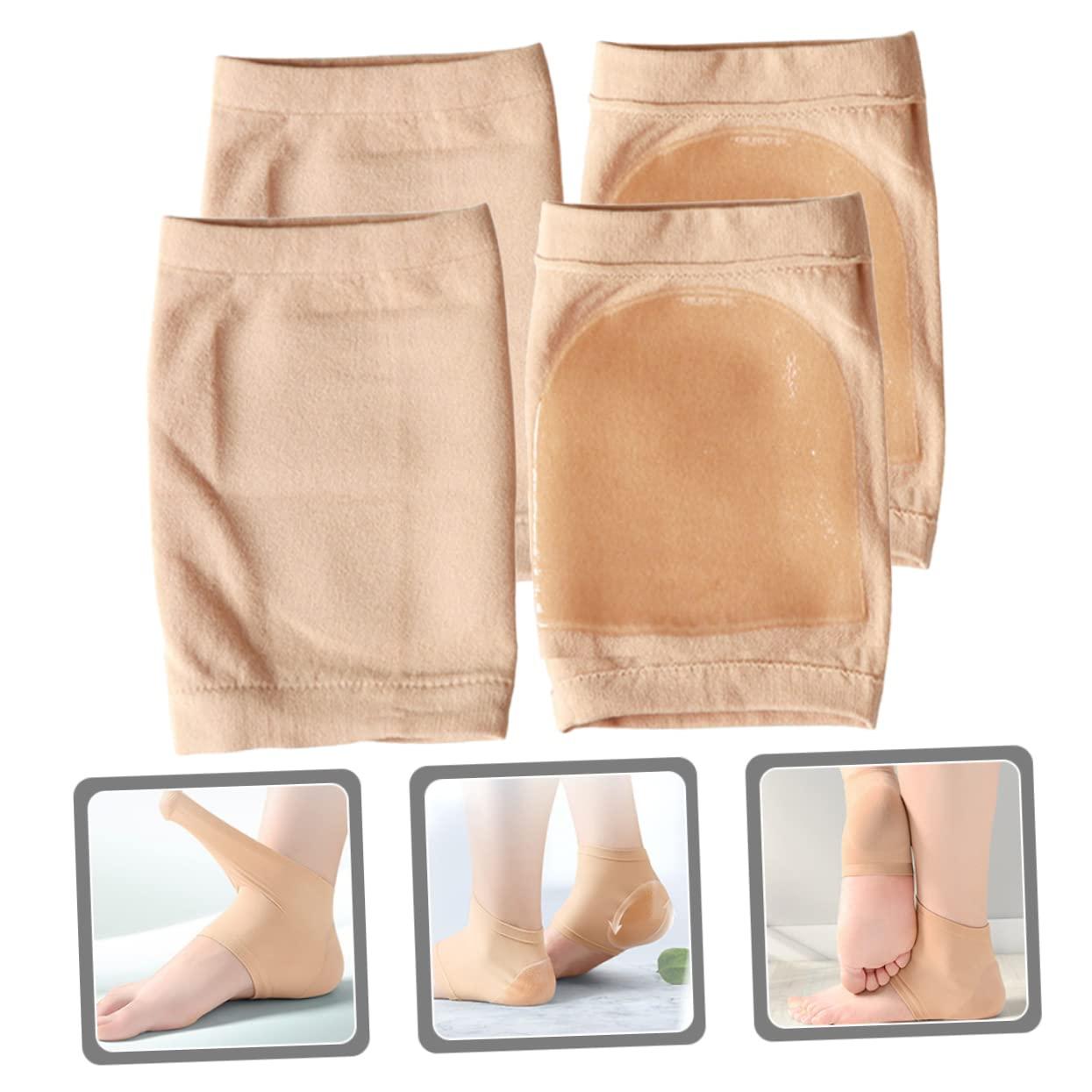 Healvian Healvian 6 Pairs Moisturizing Ripstop Socks Anti Heel Foot Spur Feet Ankle Brace Support Volleyball Ankle Braces Protective Ankle Support Elastic Ankle Brace Pure Cotton Silicone