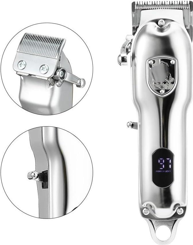 IBDRYKK IBDRYKK Pro Hair Clipper, Hair Cutting Machine Professional Hair Clipper Adjustable Hair Trimmer Electric Haircut Rechargeable Clippers for Men, Golden