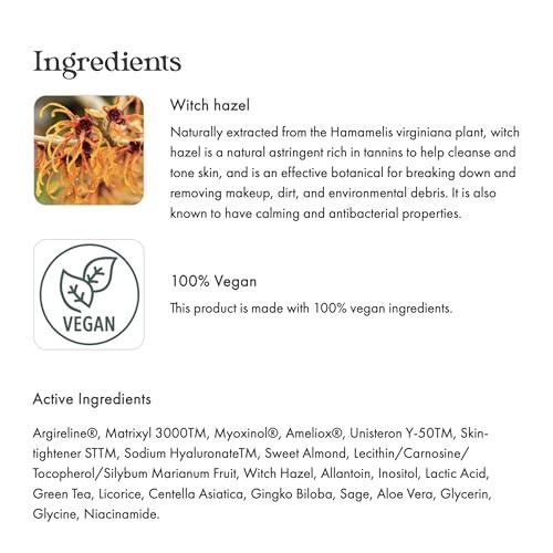 emergin C emerginC Crease Ease Gel - Intensive Age Fighting Facial Gel with Peptides, WItch Hazel + Sweet Almond (1 Ounce, 30 ml)