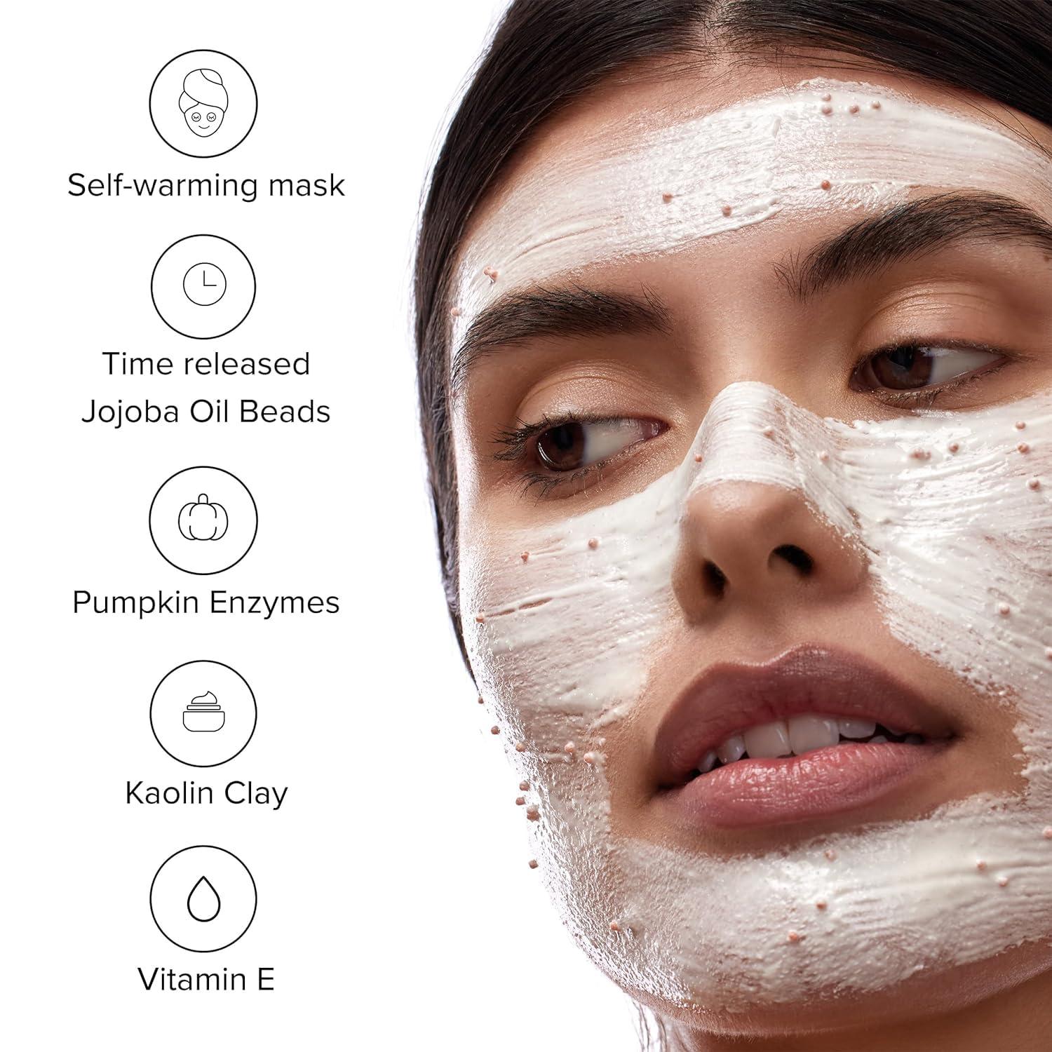 DRMTLGY DRMTLGY Pumpkin Enzyme Face Mask with Jojoba Beads. Gentle Exfoliating Pumpkin Facial Mask for Dullness, Uneven Skin Tone, Fine Lines and Wrinkles.