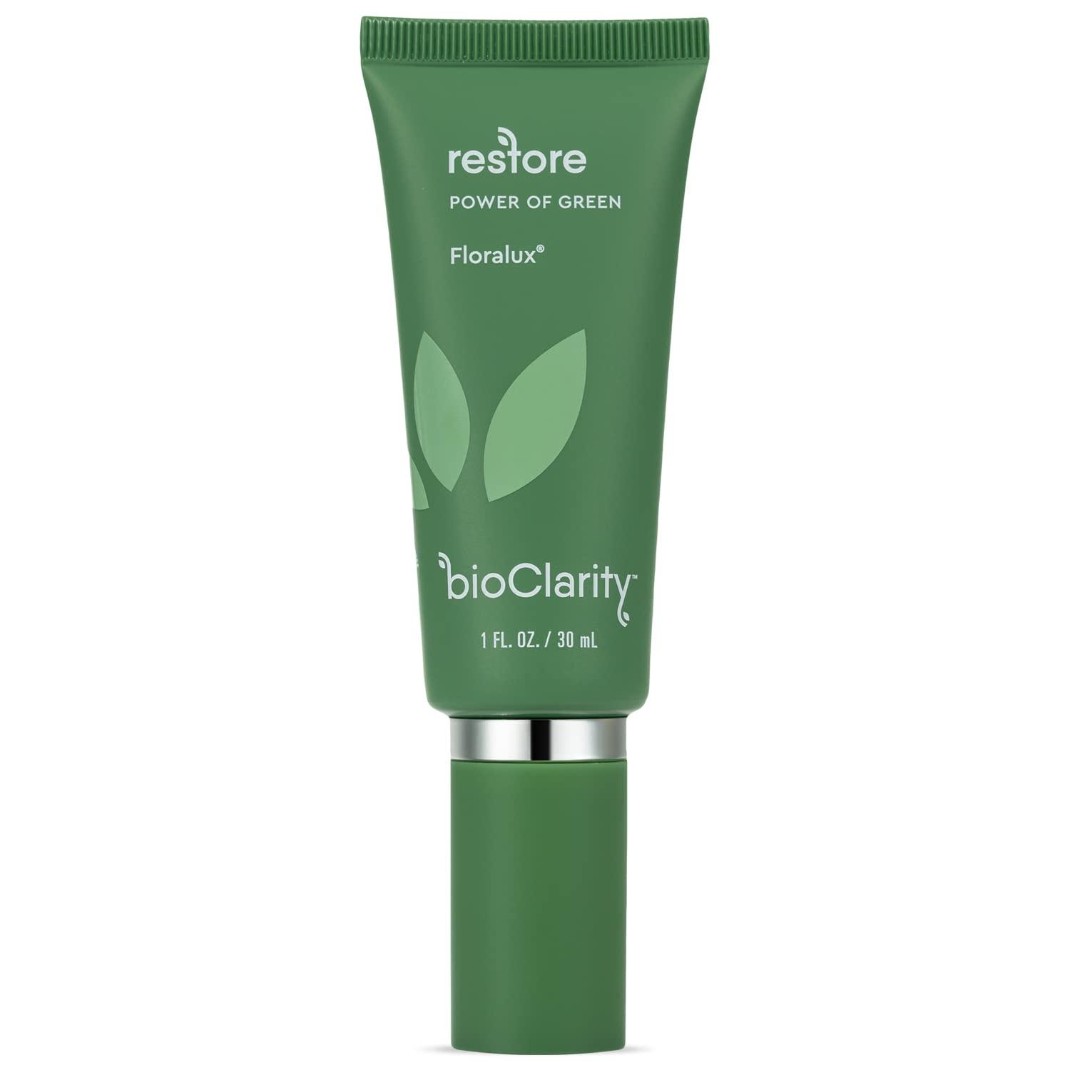 BioClarity bioClarity Restore, Gel-Based Serum | 100% Vegan, Clean Ingredients | Contains Floralux Naturally made from Chlorophyll (1 Fl Oz)
