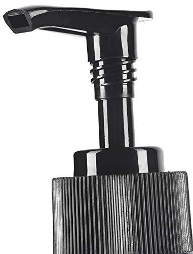 JUVITUS JUVITUS 8 oz Cobalt Blue Boston Round Glass Bottles with Black Lotion Pump (4 pack) + Travel Foamer Bottle