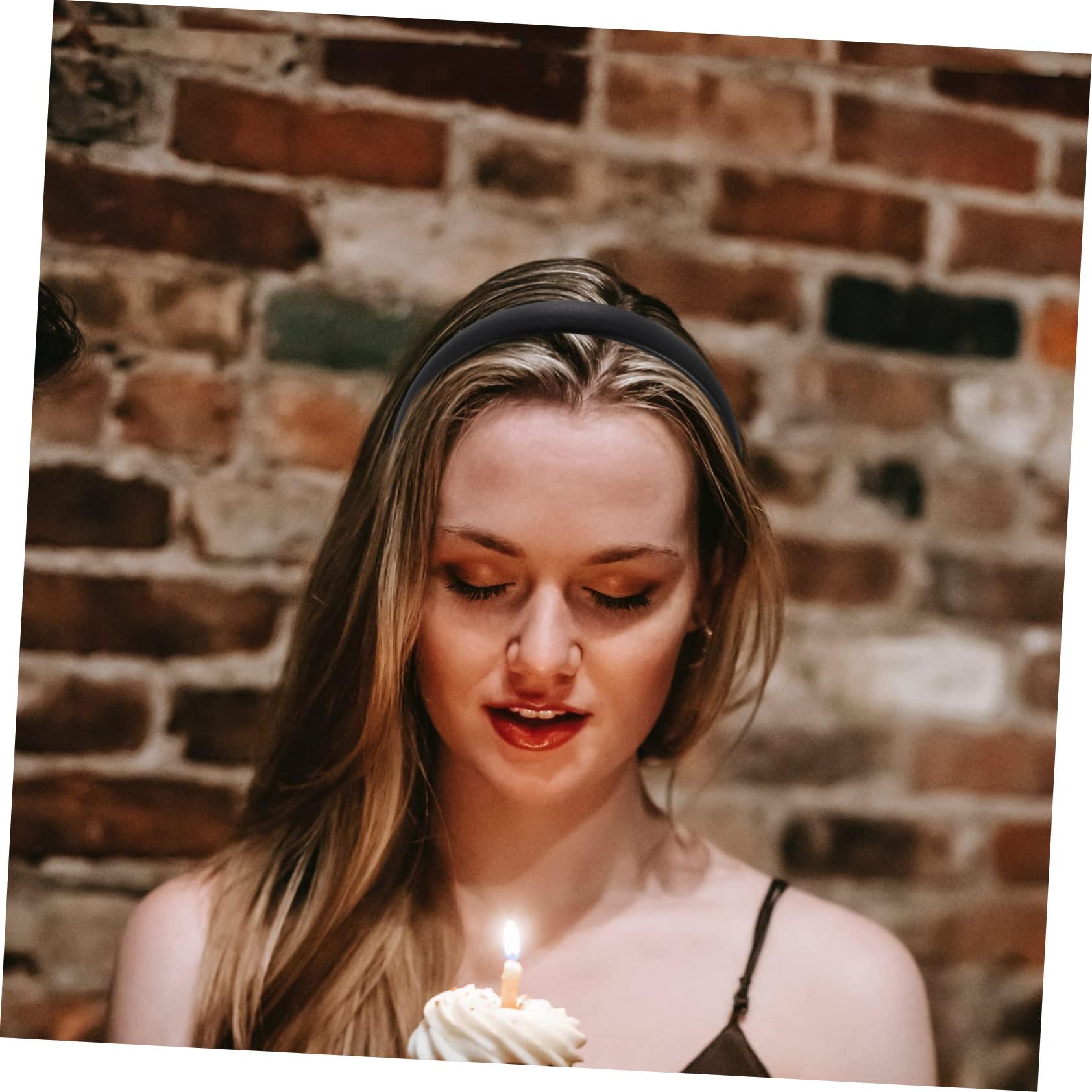 Beatifufu Beatifufu 4pcs Leather Headband Fashion Headbands Hairbands Beauty Headbands Hair Accessories for Women Hair Band Woman Knotted Headbands Star Headband Head Band Bandana Artificial Leather