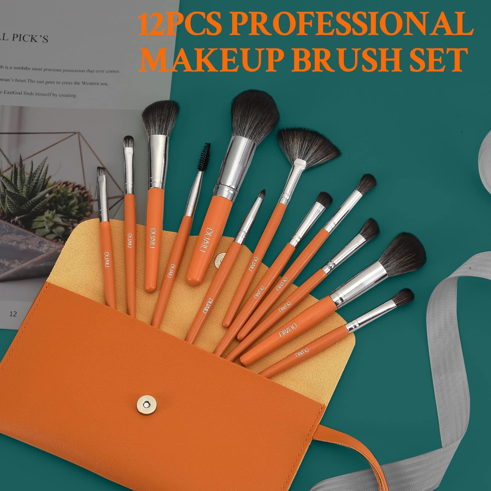 DUAIU DUAIU 12PCS Makeup Brushes Set and 18PCS Manicure Kit with Travel Bag