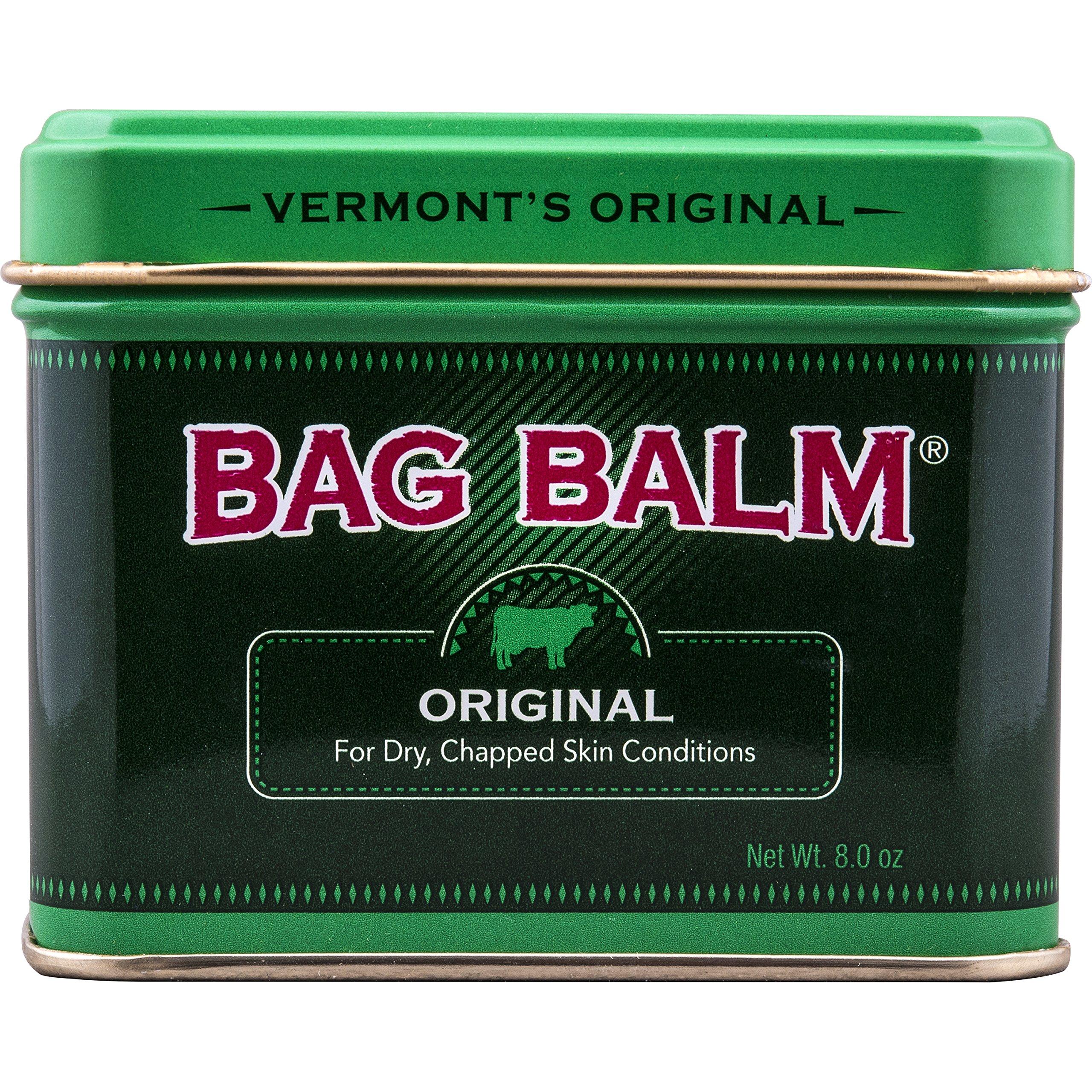 Bag Balm Vermont's Original Bag Balm for Dry Chapped Skin Conditions 8 Ounce Tin