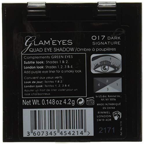 Rimmel Rimmel Glam'Eyes Quad Eye Shadow Dark Signature
