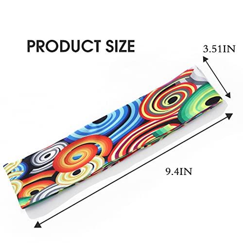 Catery Cater Boho Headbands Sport Sweat Head Wraps Athletic Yoga Hair Bands Stretch Turban Sweatband Non-Slip Moisture Sweatbands Fashion Hair Accessories for Women and Girls Pack of 3