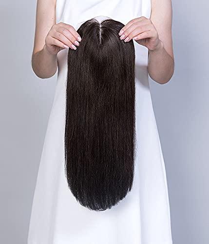 uniwigs uniwigs 6''X6'' Upgrade Claire Virgin Remy Human Hair Topper, Top Hair Pieces for Women Hair Loss or Thin Hair, (16'', 211)