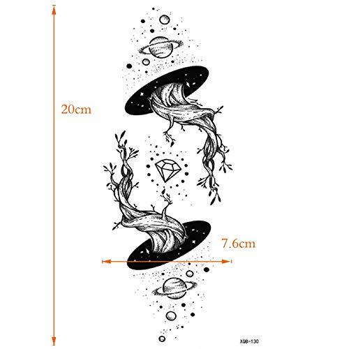 Generic The World Tree Waterproof Temporary Tattoos Men Tattoo Body Art Henna Tattoo Sleeves Planet Tree Tatoo