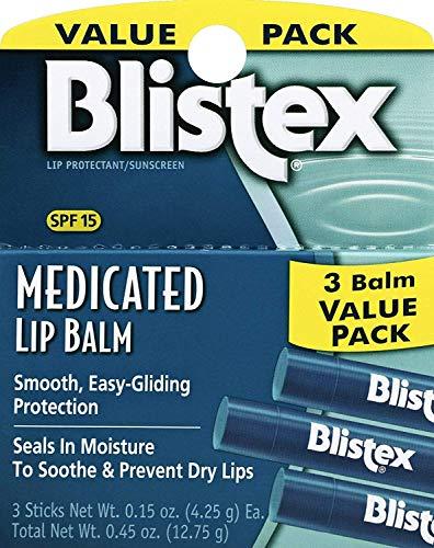Blistex Medicated Lip Balm SPF 15, 0.15 Ounce (Pack of 6)