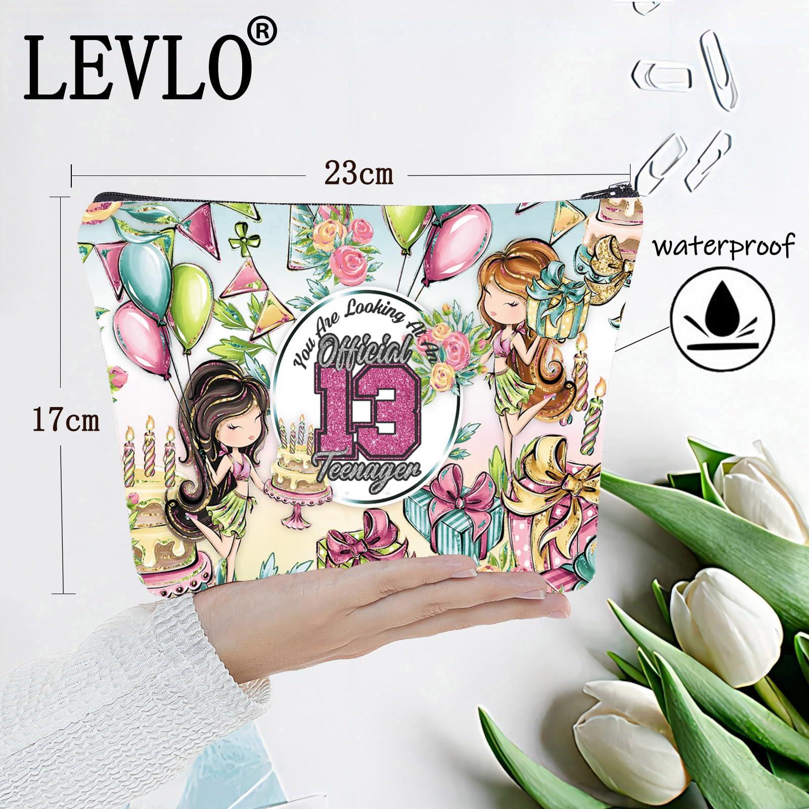 LEVLO LEVLO Official Teenager 13th Makeup Bag 13 Year Old Gifts You Are Looking At An Official 13 Teenager Zipper Pouch Bag 13 Years Birthday Merchandise (13 Teen Bag)