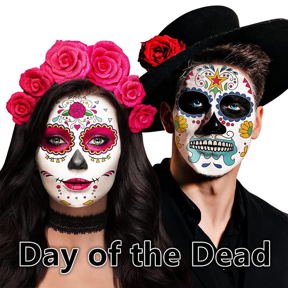 Go Ho Go Ho Black and White Face Body Paint(4.74 oz),Water Based Cream White and Black Face Painting Kit for SFX Cosplay Costumes Festivals Halloween Skull Zombie Skeleton Goth Vampire Makeup