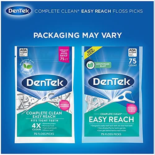 DenTek DenTek Comfort Clean Sensitive Gums Floss Picks, 75 Count (pack of 6)