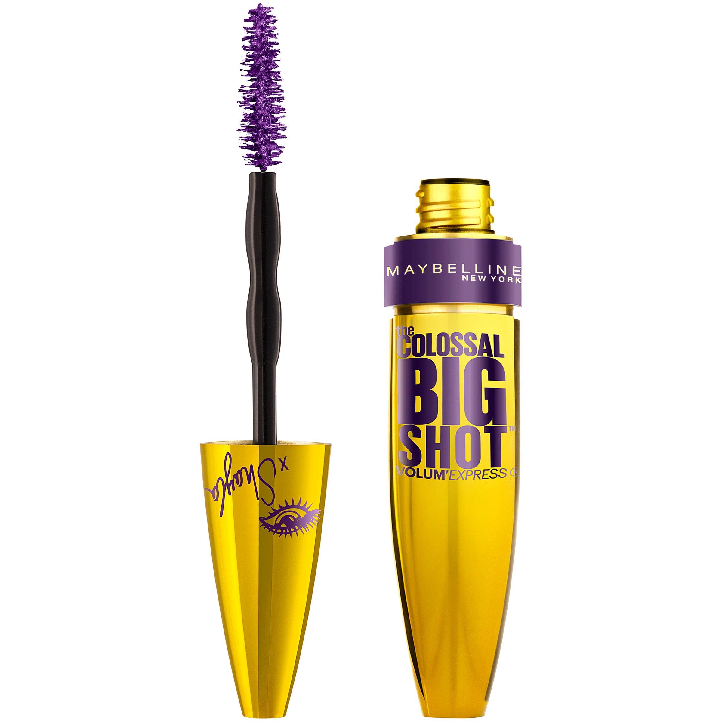 Maybelline New York Maybelline New York Volum' Express The Colossal Big Shot Mascara X Shayla, Poppin' Purple, 0.33 Fluid Ounce