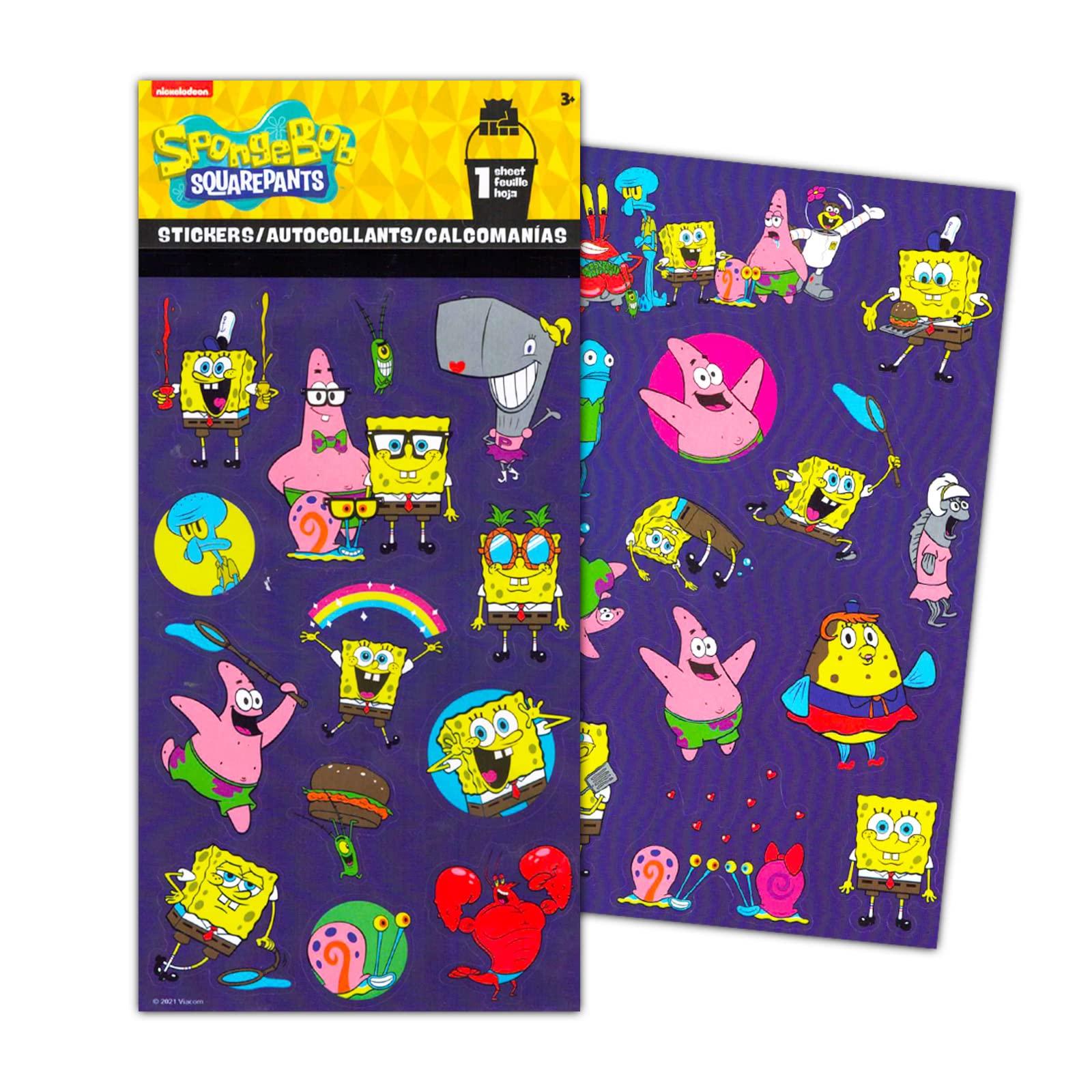 Viacom Spongebob Squarepants Temporary Tattoo Set for Kids - Spongebob Party Favors Bundle with 192 Temporary Tattoos For Goodie Bags Plus Bonus Spongebob Stickers (Spongebob Party Supplies)