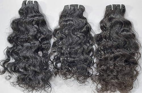 Generic Raw Indian Curly Human Hair Extensions - Natural Black Curly Remy human hair extensions (16 Inch)