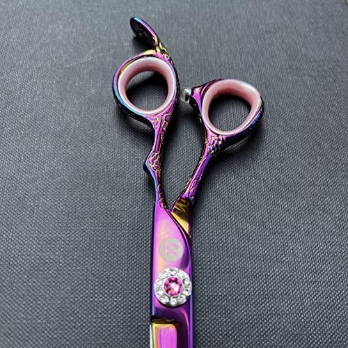 Saki Shears Saki Shears Kohana Professional Pink Hair Cutting Scissors - Sharp Hairdresser Shears With Pink Titanium Finish - Japanese 440C Steel