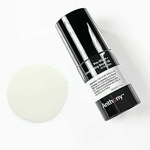 Anthony Anthony Pre-Shave and Conditioning Beard Oil, 2 Fl Oz, Contains Rosemary, Basil, Olive and Calendula Oils, Hydrates, Softens, Nourishes, and Conditions Skin