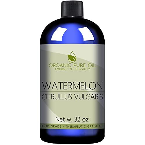 OPO Watermelon Seed Oil - 32 oz - 100% Pure, Unrefined, All Natural, Non GMO, Bulk, Organically Sourced, Vegan, Carrier Oil for Face Scalp Hair Skin Nails Body Feet Arms Legs Dry Skin Moisturizer - Packag