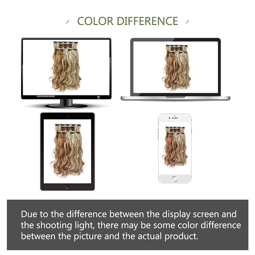 HSPJHTM HSPJHTM Dark Blue Hair Extensions Straight Clip in Hair Extension for Women Halloween hair extention 22\" Synthetic 5PCS Natural Thick Hair Pieces Full Head