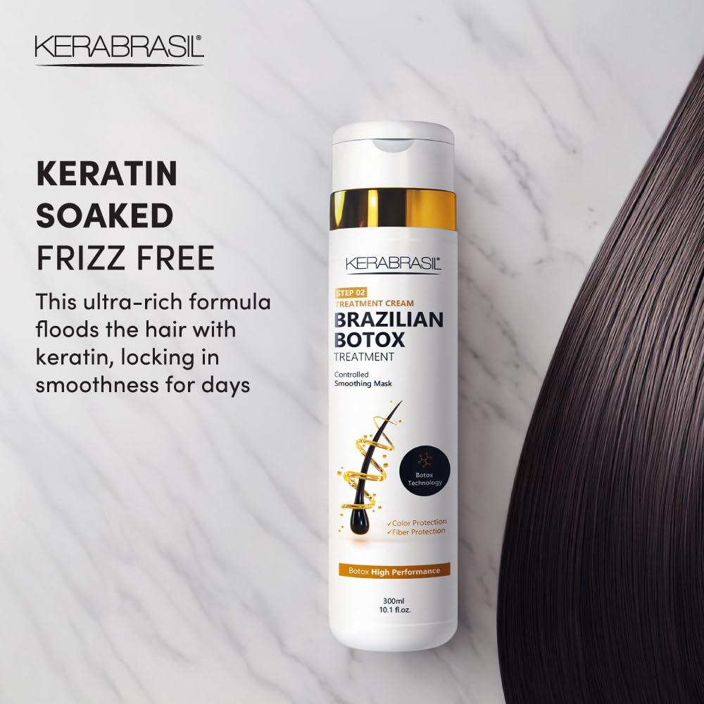 Kerabrasil Kerabrasil Brazilian Keratin Treatment - Deep Repair & Strengthening for Damaged, Frizzy Hair | Smooth & Manageable Locks | Gentle Cleansing, Perfect for Chemically-Treated Hair (Conditioner)