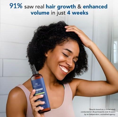 Botanic Hearth Botanic Hearth 100% Pure Rosemary Oil For Hair Growth (6.7 fl oz) Infused With Biotin, Jojoba & castor Oil | Hair strengthening Treatment | Nourishing & Volumizing | Non GMO Verified