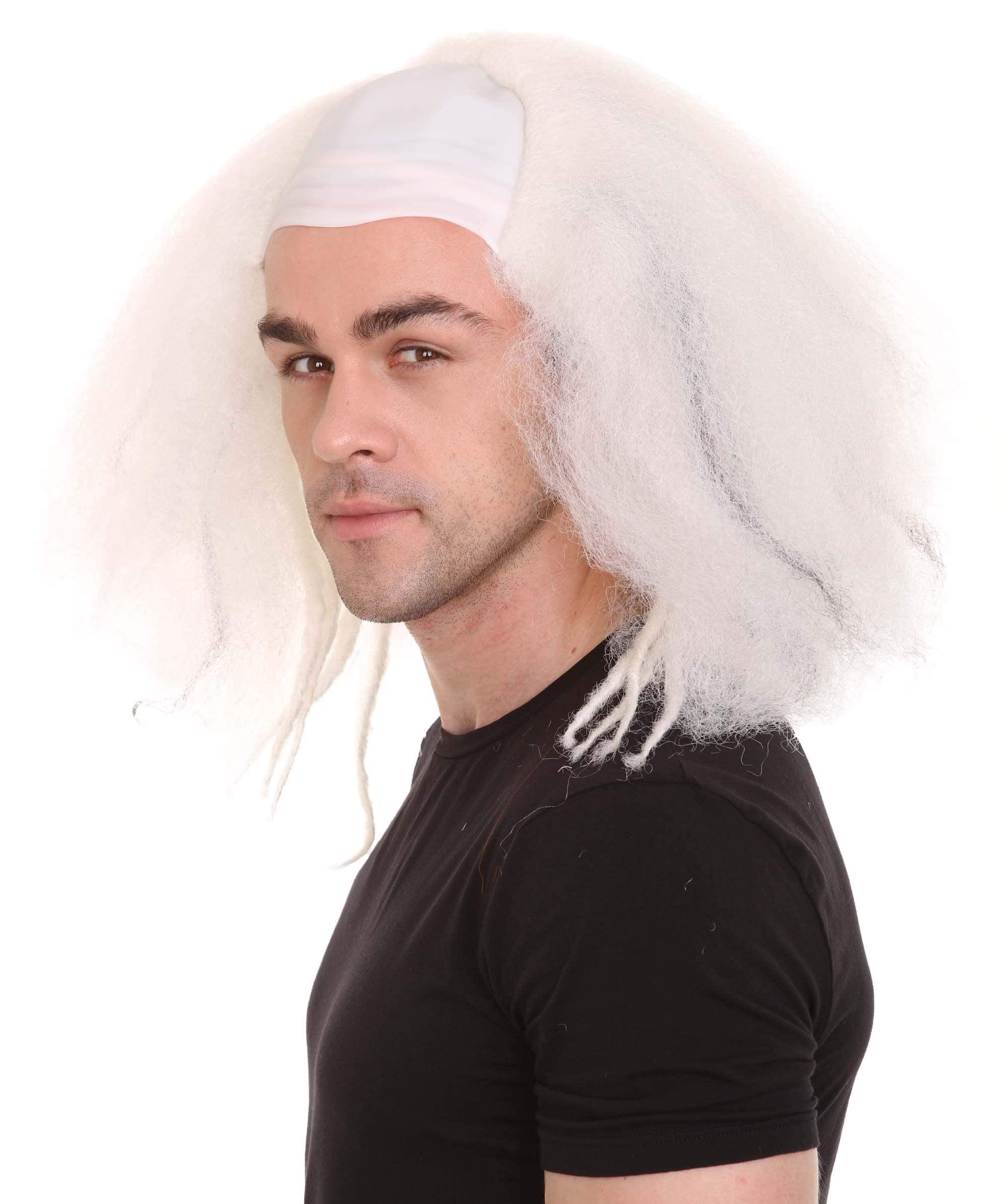 HPO Bald Clown Mens Wig White HW-636